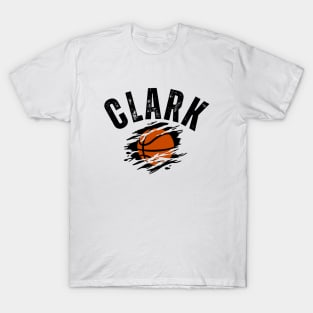 clark basketball Jersey black v 2 T-Shirt